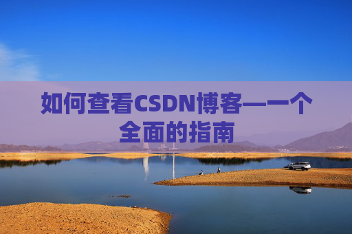 如何查看CSDN博客—一个全面的指南
